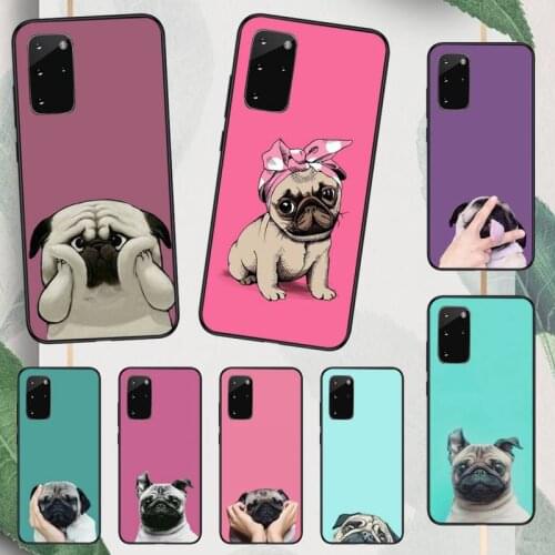 Pug dog Phone Case For Samsung A50 A51 A71 A20E A20S S10 S20 S21 S30 Plus ultra 5G M11