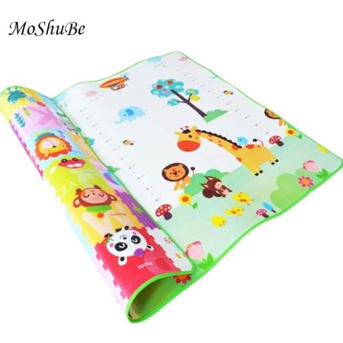 Infant Waterproof Baby Carpet Living Room Pad Kids Play Mat Home Oversize Crawling Pad Gym Game Folding Childrens Mat