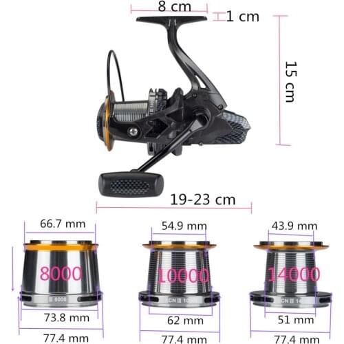 DIWA 2020 High Quality MAX 25KG 14000 Large Distant Saltwater Fishing Reel 4.7:1 Spinning Wheel Fish Reels Stainless Metal Spool