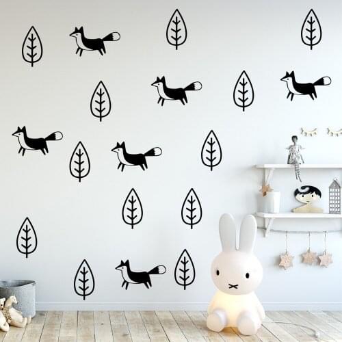 Tribal Forest Animals Waterproof Wall Stickers Wall Decor For Kids Room Nursery Decoration Wall Decals Sticker Murals