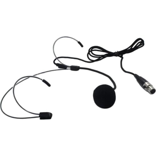 Headset Headworn Microphoneffor Wireless System - Detachable Cable With Mini 3Pin XLR Port Connector