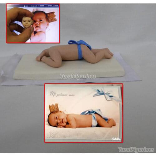 Toy figurines miniature one piece football kids baby doll mini statue boy girl figura from photo dollhouse collectible souvenir