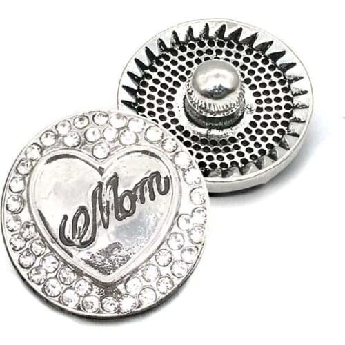 Multicolor metal Rhinestone Snap Buttons W111 mom Diy Jewelry fit 18mm Snap button Necklaces/Bracelets for women