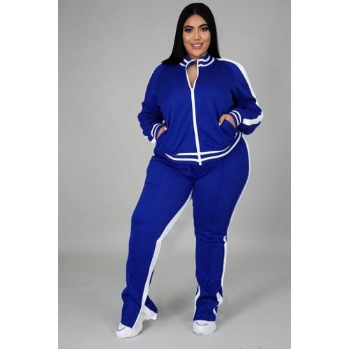 Womens Winter Clothing 2 Piece Sets Outfits Plus Size Sweat Suits Matching Characteristic Leisure Sports Wholesale Dropshipping