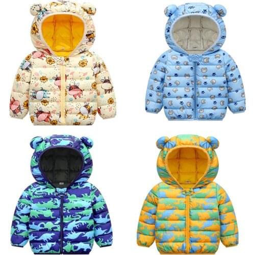2021 New Fashion Children Jacket Outerwear Boy and Girl Autumn Warm Hooded Coat Winter Outerwear Boys Kids Jackets