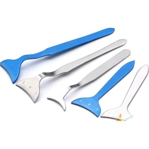 Ophthalmology Lying silkworm ruler Korean double eyelid measurement tool with scale eye socket measurement aid pad micro adjustm