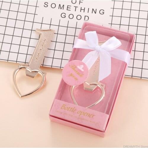 10pcs/lot Number 1 Beer Bottle Opener Wedding Favours Anniversary Gifts