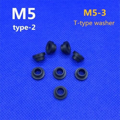 M5 plastic nylon gasket screw washer the step gasket transistorinsulation T-type washer polyamide fastener for 5mm bolt screw