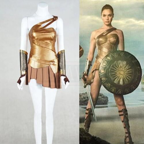 Diana Prince Cosplay Full Set Superhero Halloween Party Women Sexy Adult Cosplay Costume Custom Made