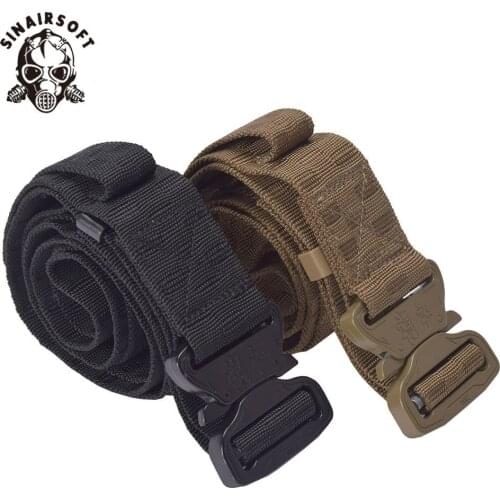 Military Tactical belt Nylon Training Equipement Combat Waist Shooting canvas Belt For Hunting Fishing Camping SA5207