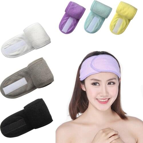 Adjustable Yoga Hairband Women Spa Bath Shower Girl Makeup Wash Face Headband Gym Sports Headband Female Outdoor Run Headwrap