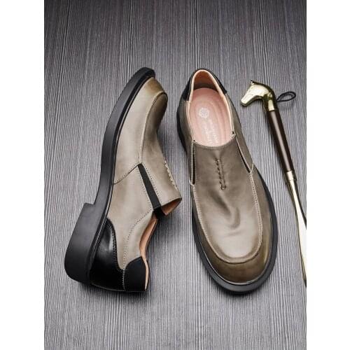 Handmade Luxury Brand italian shoes men High Quality Vintage British Men Dress Wedding Spring Brogue Footwear