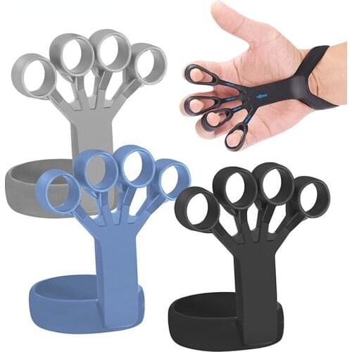 Silicone Grip Device Finger Exercise Stretcher Arthritis Hand Grip Trainer Strengthener Rehabilitation Training To Relieve Pain