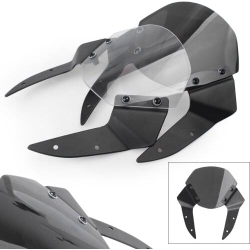 Motorcycle Front Windshield Wind Deflector for KAWASAKI Z 800 Z800 2013 2014 2015 2016 Windscreen w/ Bracket