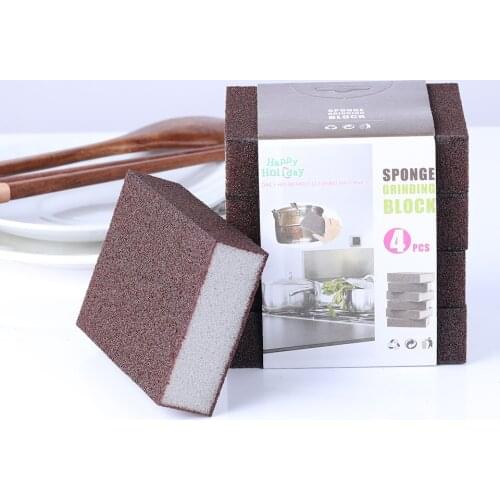 1/4 pcs Extra Magic Cleaning Sponges Eraser Sponge For Kitchen Bathroom Furniture Leath Multi-Use Heavy Duty Scrub Sponge