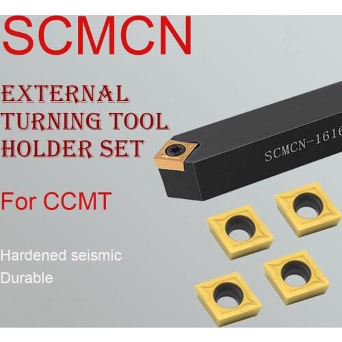 1PC SCMCN1212H09 CNC External Turning Tool Holder Lathe Bar Accessories Cutting Suitable For CCMT09 Carbide Insert
