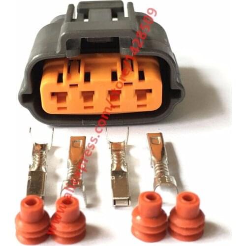 10 Sets Sumitomo 6195-0030 Throttle Position Sensor TPS Plug Automotive 4 Pin Connector For Mazda RX7 FD