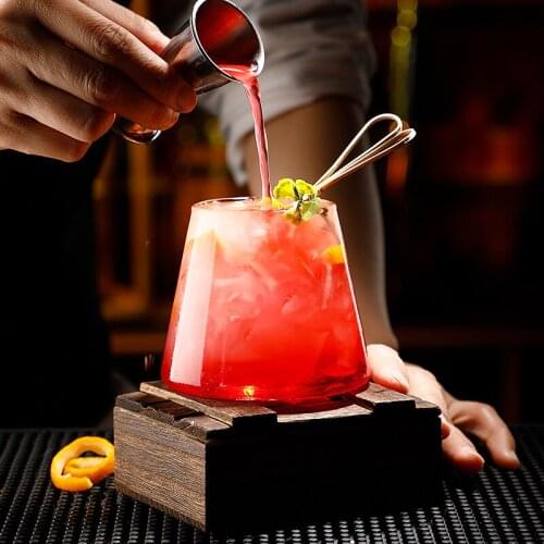 4PCS Mount Fuji Cocktail Glasses Glass Whiskey Glass Beer Glass 280ml Set of 4