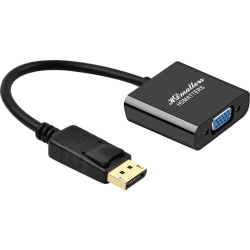 4K Displayport Display port DP to HDMI-compatible VGA DVI DP adapter cable converter for HP Dell Lenovo Asus PC laptop