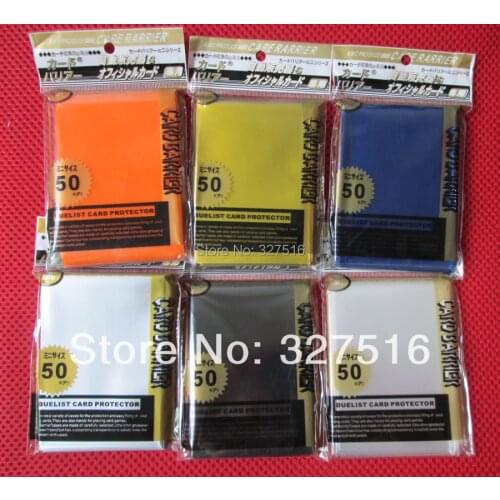 6 packs/lot (50pcs/pack) MTG Cards Yugioh TCG Board Games Collection Card Sleeves Card Barrier Card Protector