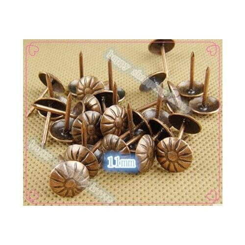 A013 11MM iron Nail Upholstery Nail Jewelry Box Wall Door Sofa Furniture Decorative Tack Stud Pushpin