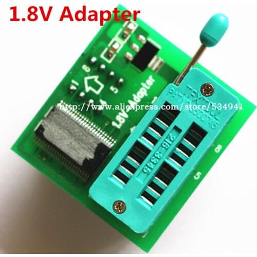 1.8V adapter for Iphone or motherboard 1.8V SPI Flash SOP8 DIP8 W25 MX25 use on programmers TL866CS TL866A EZP2010 EZP2013 RT809