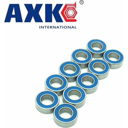 Axk Zro2 Ce 50 Pcs Blue Rubber Seal Double Rubber Sealing Cover Miniature Deep Groove Ball Bearing Mr148-2rs Zro2 Ceramic Balls