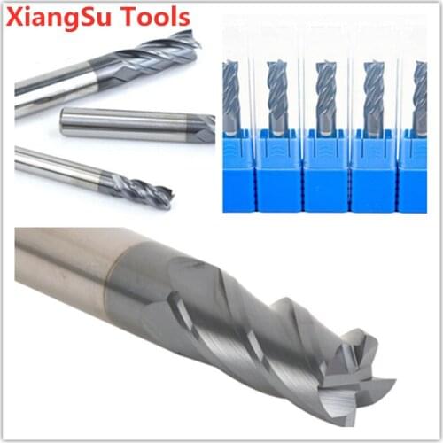 D14-D20mm CNC Milling Cutter Hrc45 Endmill 4Flutes Alloy Tungsten Steel Cnc Maching Milling Machine Tools For Steel