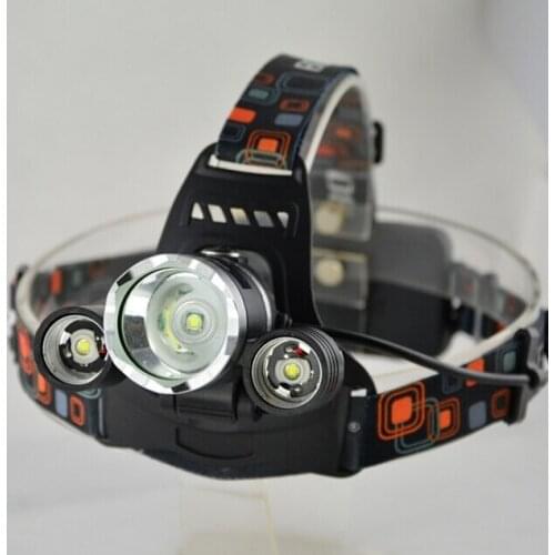 Cheap!!3 LED Lamps 1*XML T6 +2R2 5000LM Headlight 4 modes Linterna Frontal Head Light Headlamp For Camping Outdoor Sport