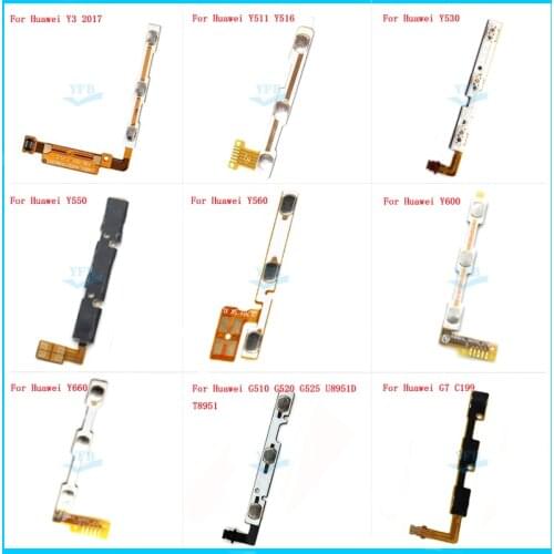 Power On Off Volume Button Key Switch Flex Cable For Huawei Y3 2017 Y511 Y530 Y550 Y560 Y600 Y660 G510 G520 G525 G7 C199 parts