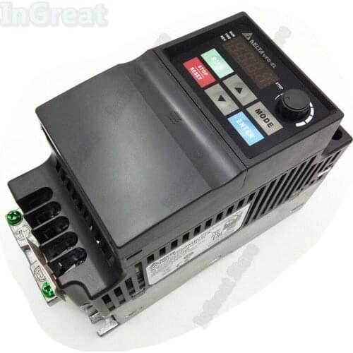 Delta 0.75KW 380V 3phase 460V 750W 1hp 600Hz AC VFD-EL VFD007EL43A Vector Control Drive Inverter mini VFD For CNC pump router