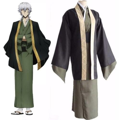 Bungo Stray Dogs Armed Detective Yukichi Fukuzawa kimono Cosplay Suit Halloween Carnival Party Cosplay Costumes