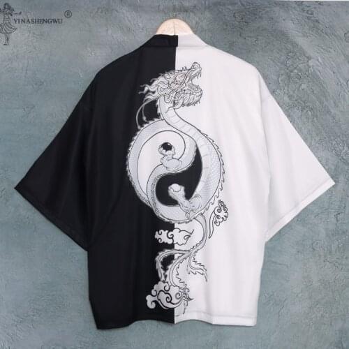 Kimonos Japanese Traditional Men woman cardigan Shirt Blouse Yukata Kimono Female Harajuku Streetwear Asian Clothes Samurai