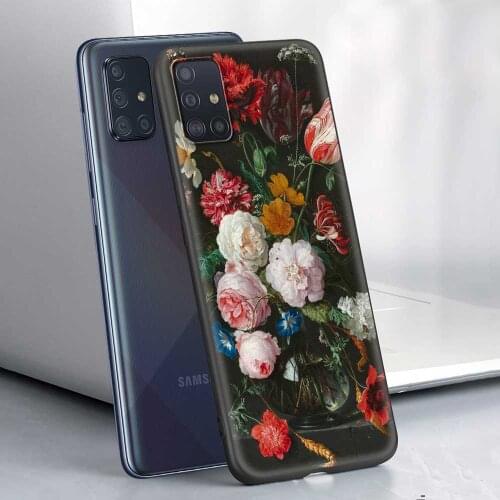 Classic Flower Aesthetic For Samsung Galaxy A50 A70 A30 A40 A10 A20E A20S A10S 10E A60 A70S A80 A90 5G Cell Phone Soft Case Capa