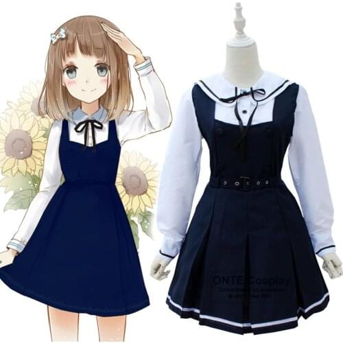 Japanese Fashion Sailor Suit Cosplay Costumes School Uniform Women Party Fancy Maid Dress