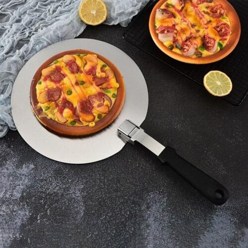 10/12 Inch Metal Pizza Shovel Long handle Foldable Peel Paddle Pastry Cake Baking Accessories