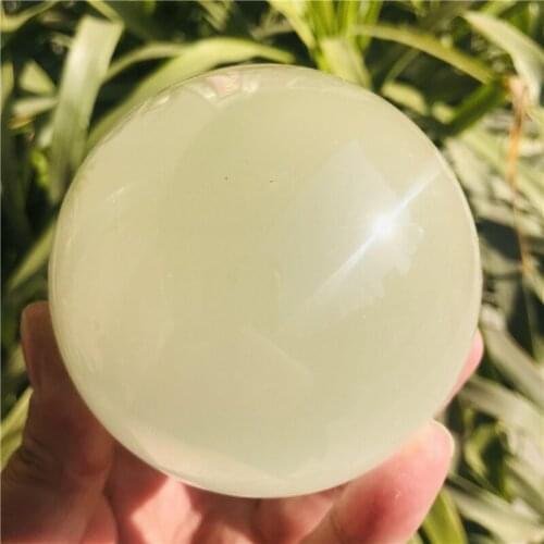 Natural Quartz Green Cat Eye Crystal Healing Ball Sphere Home Room Decoration Ornament Crystal Ball Festival Birthday Gift