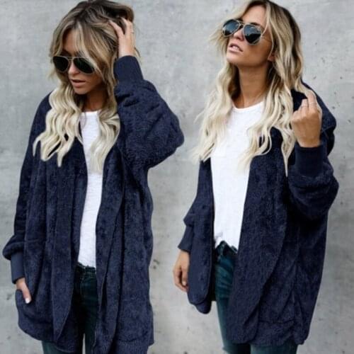 Weweya Casual Fur Coat Retro Faux Fur Coat Warm Cardigan Winter Coats Cheap Womens Tops 2018 Fur Long Coats manteau femme hiver