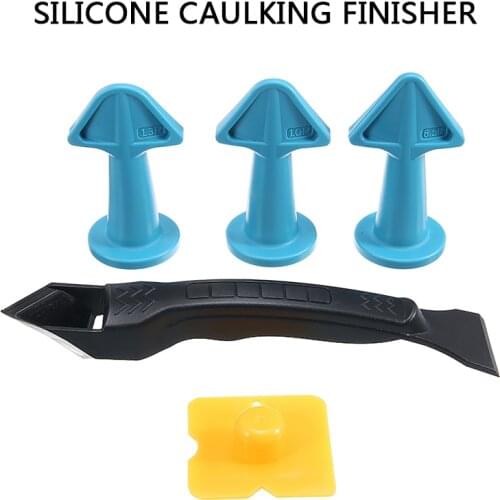 Durable Silicone Caulking Finisher Scraper Tool Sealant Remover Tool Caulking Sealant Finishing Tools Caulk Nozzle Scraper Set
