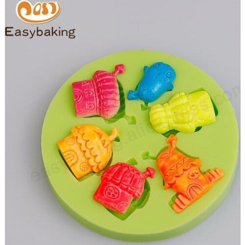 Cupcake Decoration Silicone Fondant Molds Multifarious Chimney House Muffin Good Quality