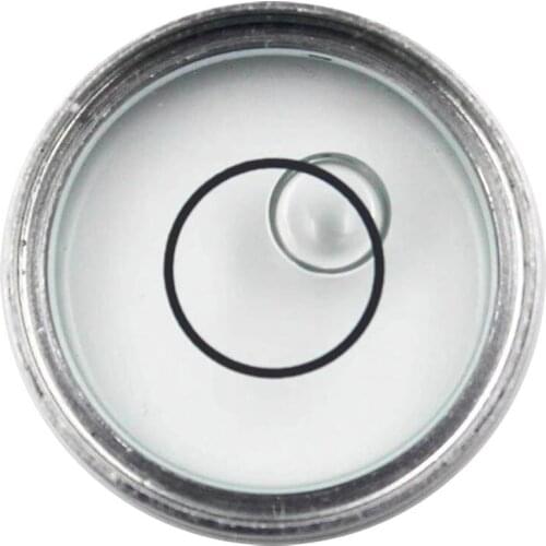 Universal Round Spirit Level Bubble Horizontal Bead Bullseye Style Transparent 18mmx6.5mm