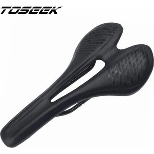 Genuine Leather Full Carbon Road Mountain Bike Front Seat Mat Bicycle Saddles Cycling MTB Parts