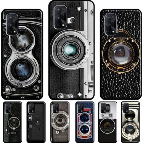 Retro Camera Vintage For OPPO Realme 8 Pro 6 7 Q3 7i C21 C3 GT Cover For OnePlus 8 9 Pro Nord 7T 8T Phone Case