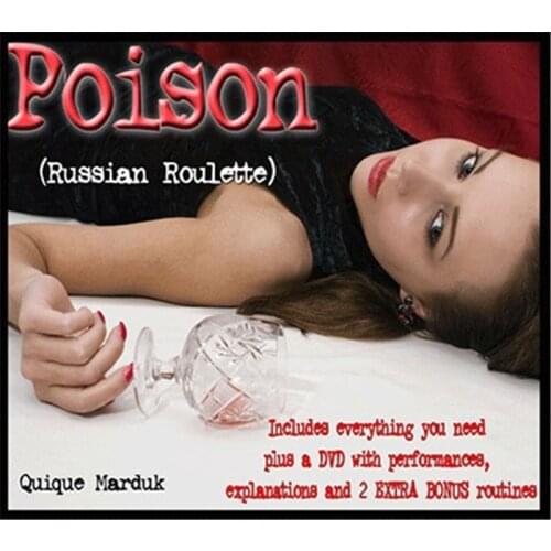 Poison Quique Marduk / Russian Roulette Magic Tricks For Professional Magician Stage Illusion Gimmick Props Mentalism