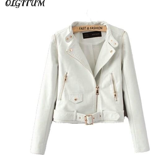 2020 women detachable sleeves womens jackets leather clothing slim motorcycle leather jacket women outerwear coats winter S-XL