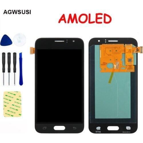 AMOLED LCD For Samsung Galaxy J1 2016 J120 SM- J120F J120M J120H LCD Display Screen Touch Screen Digitizer Sensor Assembly