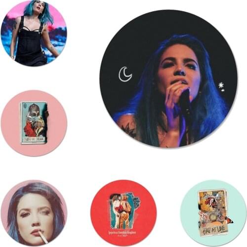 Halsey Hopeless Fountain Kingdom Icons Pins Badge Decoration Brooches Metal Badges For Backpack Decoration 58mm