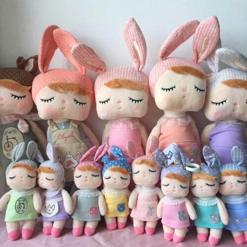 2 Piece Doll Soft Plush Toys For Girls Baby Cute Rabbit Beautiful Angela Stuffed Animals For Kids