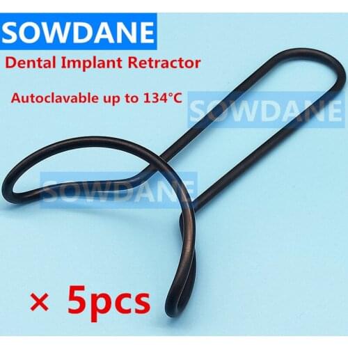 5 pcs Dental Surgical Mouth Gag Dental Mouth Opener Teeth Retractor Dentist Implant Instrument Tool Autoclavable Black Type