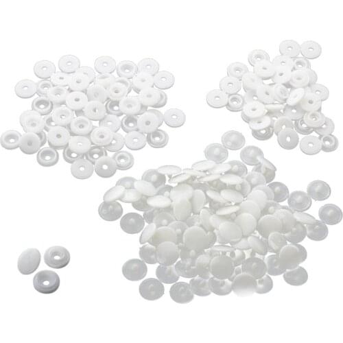 50 pcs T3 KAM SNAPS press studs Scrapbook Sewing buttons white CNIM Hot